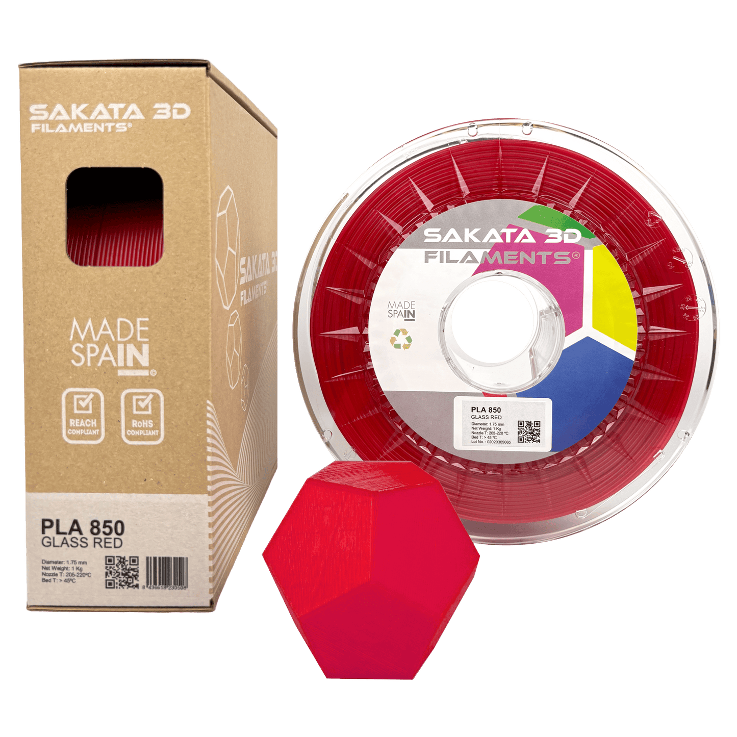 Sakata PLA 850 Vermelho Vidro 1kg