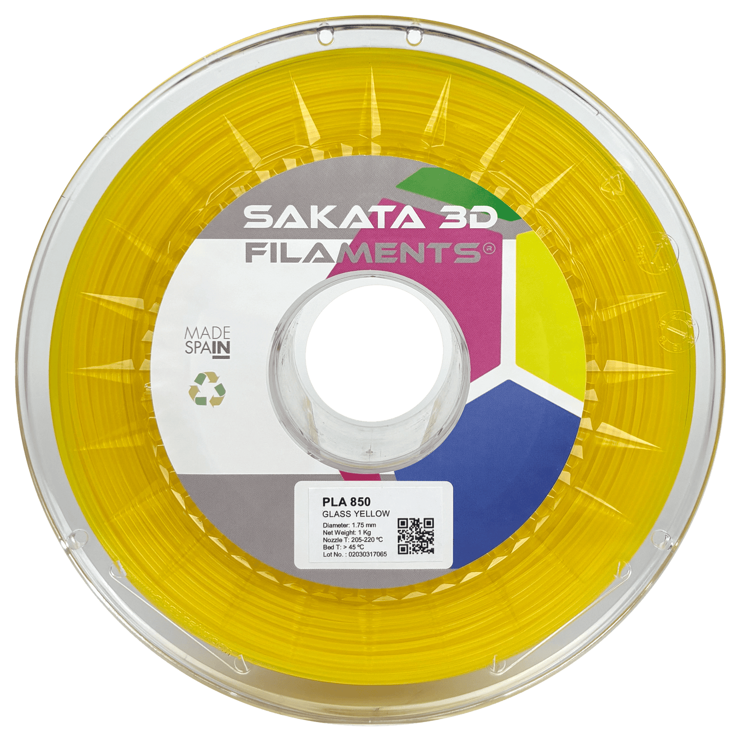 Sakata PLA 850 Amarelo Vidro 1kg